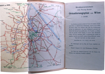 Freytag & Berndt's Pläne von Wien: Orientierungsplan mit Strassenverzeichnis 1:20.000